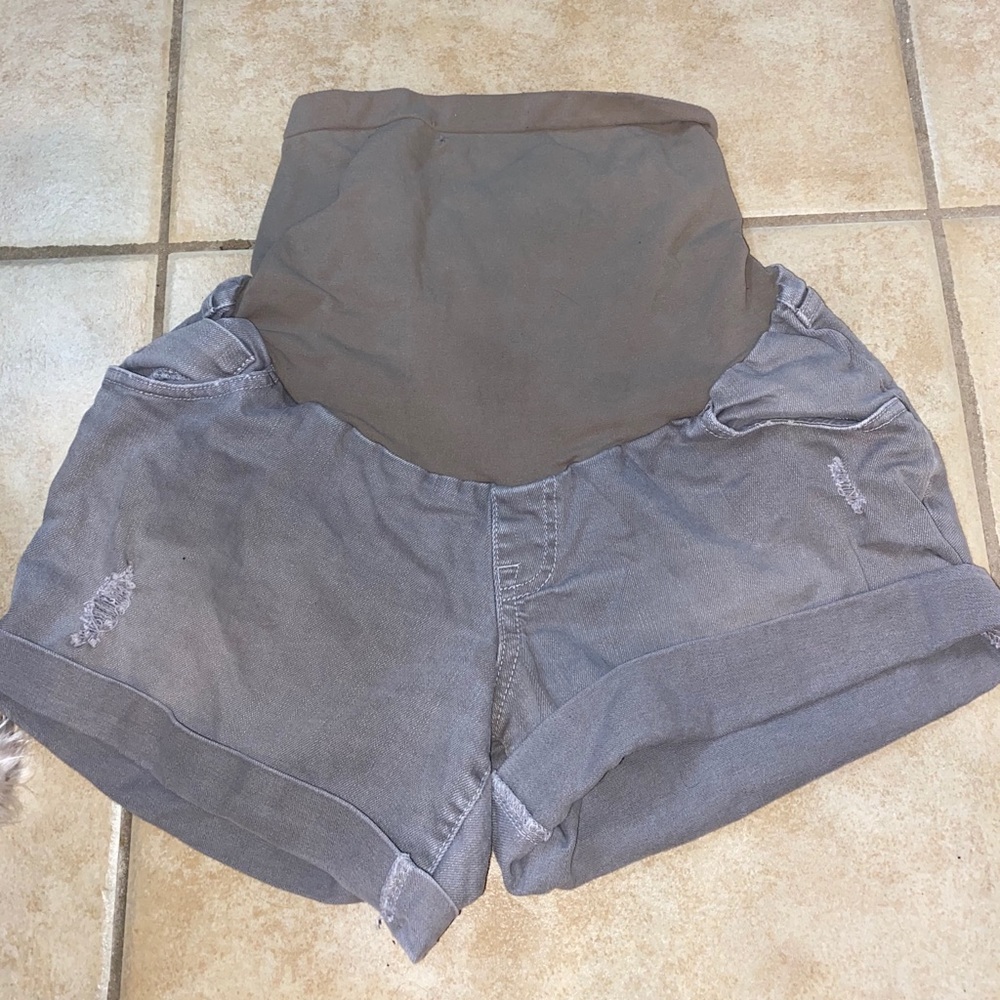 Indigo Blue Maternity Shorts